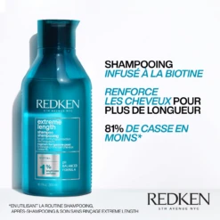 Shampooing Extreme Length Redken 1000ml -Produits de Coiffure Boutique 3474636920211 1 31144.1694782118