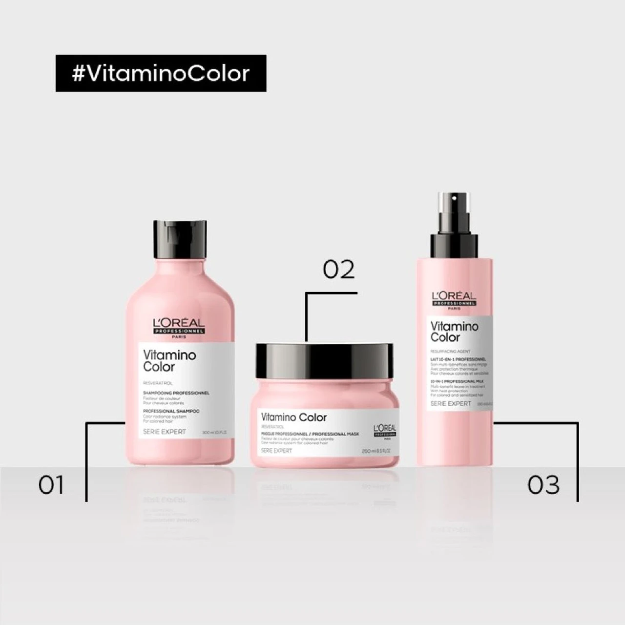 Vitamino Color Masque Pour Cheveux Colorés L'Oréal 250ml 4 Vitamino Color Masque Pour Cheveux Colorés L'Oréal 250ml – Image 4