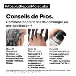 Shampooing Absolut Repair Molecular L'Oréal Professionnel 300 Ml -Produits de Coiffure Boutique 3474637153526 6 83874.1696600594